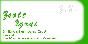 zsolt ugrai business card